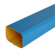 Tube de descente aluminium rectangulaire 60 x 80 mm longueur 3 mètres coloris au choix Bleu-Azur