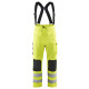 Pantalon pluie à bretelles haute-visibilité niveau 2 13022003 - Couleur et taille au choix Jaune fluo