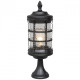 Borne d'extérieur noire street 1 ampoule 55 cm