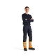 Pantalon multinormes inhérent Marine/Orange-Fluo 14881513 - Taille au choix