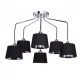 Suspension chromée megapolis 6 ampoules 50 cm