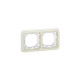 Support plaque 2 postes horizontaux plexo composable ip55