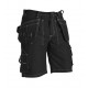 Short artisan poches libres coton 15341370 - Couleur et taille au choix Noir