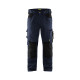 Pantalon artisan sans poches flottantes 15561860 - Couleur et taille au choix Marine foncé-noir