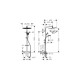 Colonne de douche chroma top 280 - hansgrohe - avec 1 jet mitigeur chromé - 27369000 