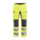 Pantalon artisan haute-visibilité stretch 15851811 - Couleur et taille au choix Jaune fluo-Gris moyen