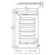 Grille de ventilation pour armoire électrique ip33 2 pcs 167x105mm avec joint étanchéité