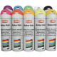 Peinture aérosol de marquage provisoire - Traceur de chantier - Noir extérieur - 650/500mL - KF SICERON - 11673 