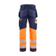 Pantalon stretch haute-visibilité coton avec poches flottantes 17941370 - Couleur et taille au choix 