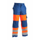 Pantalon haute visibilité hiver coupe vent  18831997 Orange-Bleu Roi