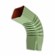 Coude frontal 75° pour gouttière aluminium 60 x 80 mm coloris au choix Vert-Olive