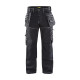 Pantalon de travail artisan blakalder x1900 stretch genoux préformés - Taille au choix Noir