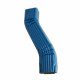 Dévoiement latéral gauche de 50 à 600 mm pour gouttière aluminium corniche 60 x 80 mm coloris au choix Bleu-Gentiane