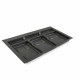 Base pour poubelles de tiroir de cuisine gris anthracite largeur du module au choix  800 mm