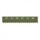 Bordure de jardin métal feuille d'olivier - 99 x 18 cm - Couleur au choix