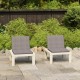 Chaises de salon de jardin avec coussins 2 pièces plastique - Couleur au choix Blanc
