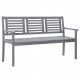 Banc de jardin gris bois d'eucalyptus solide - Longueur au choix 150 cm