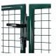 Portail de clôture de jardin 289x125 cm / 306x175 cm acier vert 