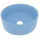 Lavabo rond de luxe 40x15 cm céramique - Couleur au choix Bleu-clair-mat