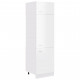 Armoire de réfrigérateur 60x57x207 cm aggloméré - Couleur au choix Blanc brillant