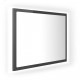 Miroir à LED de salle de bain 60x8,5x37 cm Acrylique - Couleur au choix Gris brillant
