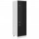 Armoire de réfrigérateur 60x57x207 cm aggloméré - Couleur au choix Noir-brillant