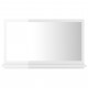 Miroir de bain 60x10,5x37 cm aggloméré - Couleur au choix Blanc brillant