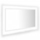 Miroir à LED de salle de bain 80x8,5x37 cm Acrylique - Couleur au choix Blanc