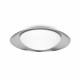 Plafonnier blanc nickel side