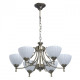 Suspension laiton classic 6 ampoules 74 cm