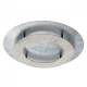Plafonnier argenté techno 1 ampoule 8 cm