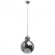 Suspension chromée industrial 1 ampoule 155 cm