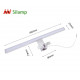 Applique murale led smd carre 5w ip44 - couleur eclairage au choix