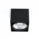 Plafonnier noir tecto 1 ampoule h12 cm