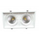 Downlight spot led cob rectangle 2x20w - couleur eclairage : blanc froid 6000k - 8000k
