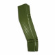 Dévoiement frontal de 50 à 600 mm pour gouttière aluminium corniche 60 x 80 mm coloris au choix Vert-Reseda