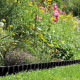 Bordure de jardin flexible ondulée noire hauteur 20cm x longueur 9 mètres en pvc et anti uv (ép. 1mm) - d-work 