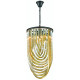 Lustre en cristal champagne doré manchester 3 lumières