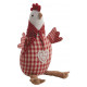 Cale-porte poule vichy