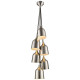 Suspension nickel satiné torquay 6 lumières