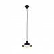 Suspension noire side 1 ampoule h154 cm