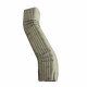 Dévoiement latéral gauche de 50 à 600 mm pour gouttière aluminium corniche 60 x 80 mm coloris au choix Imitation-Zinc