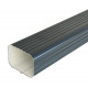 Tube de descente aluminium rectangulaire 60 x 80 mm longueur 2 mètres coloris au choix Bleu-5008