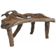 Banc en teck racine