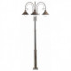 Lampadaire de jardin brun foncé nautica 3 ampoules