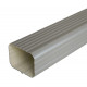 Dauphin aluminium 60 x 80 mm rectangulaire épaisseur 1,5 mm - coloris et longueur au choix Gris-Clair