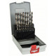 Set de 19 forets à métaux rectifiés HSS-G ProBox pointe de perçage 135° Bosch 2608587013 