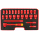 Coffret laser tool 24 outils isoles 1000v vde gs douilles carre 1/2