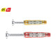 Cheville bi-matière universelle Colortech - 5 x 30 mm - Avec vis tête plate - Seau de 300 pièces - SPIT - 565187 