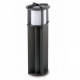 Balise de jardin grise cross 1 ampoule